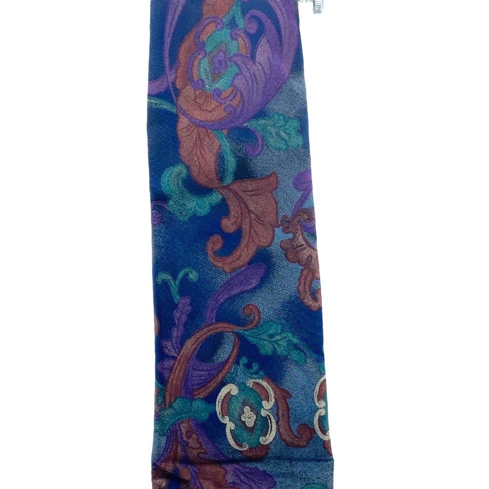 Karl‎ Lagerfeld Purple Patterned Costa Rica 100% Silk 19388 Neck Tie One Size OS